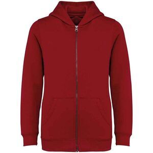 Native Spirit Childrens/Kids Full Zip Hoodie / Hibiscus Red